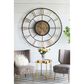 A&B Home Wall Clock in Antique Black and Antique Gold, , large