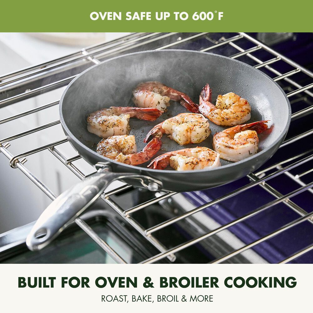 Green Pan Valencia Pro 2-Piece 8" and 10" Nonstick Frypan Set in Grey, , large