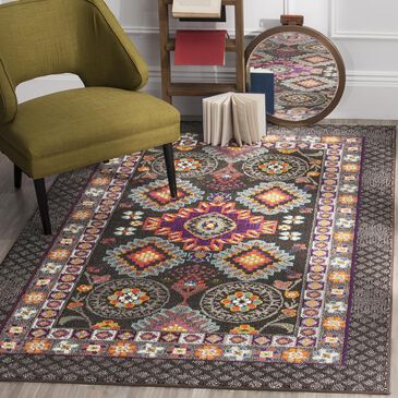 Safavieh Monaco MNC240B-4 4" x 6" Brown/Multi Area Rug , , large