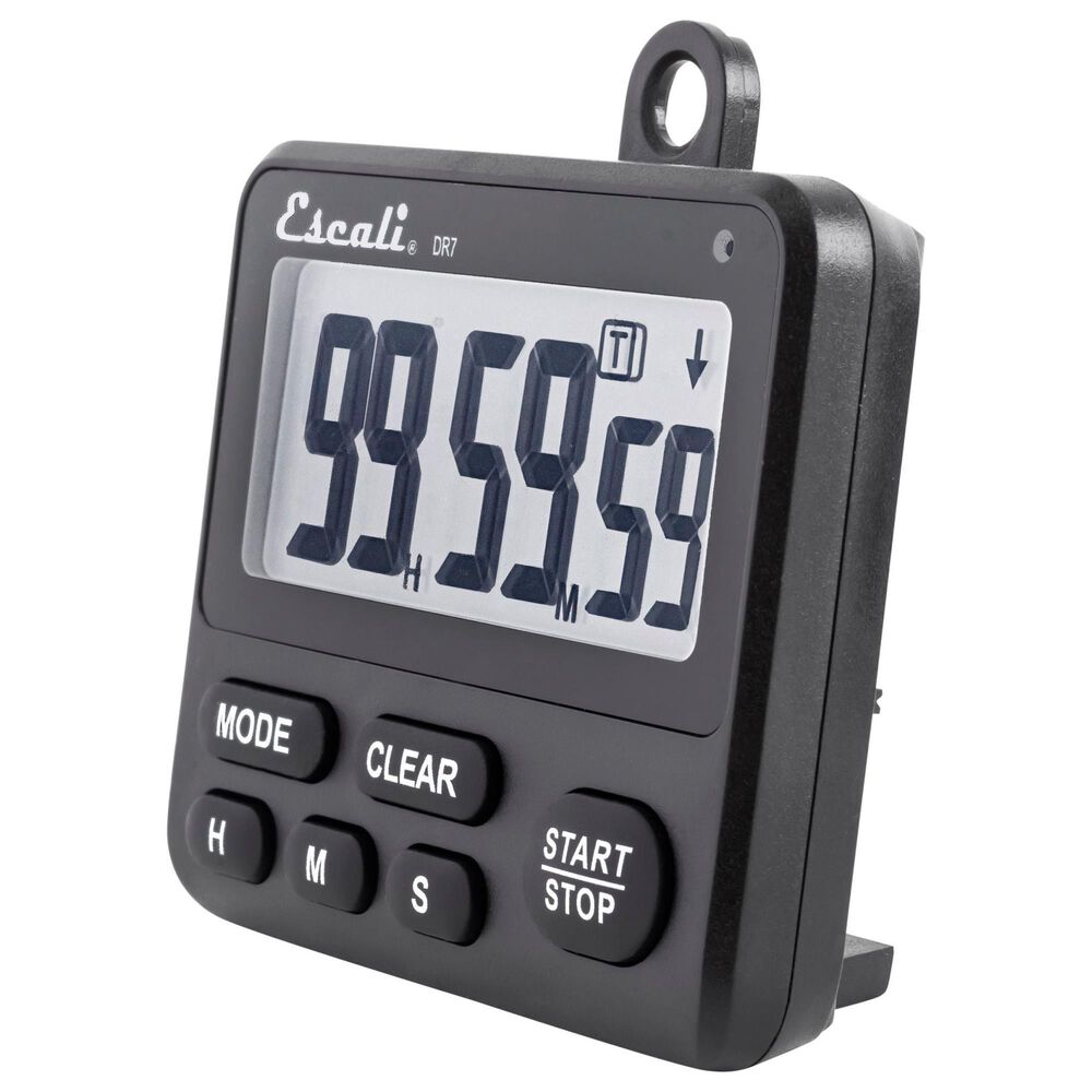 Kitchen Supply Extra Loud Digital Timer in Black, , large