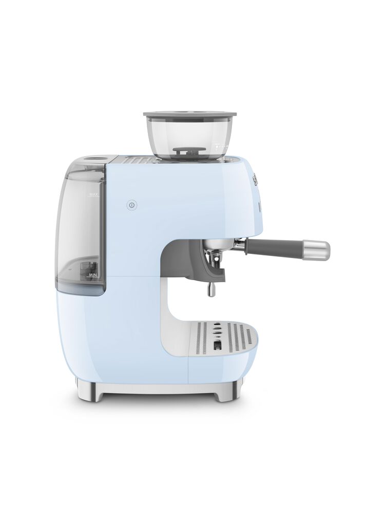 Smeg Smeg Espresso Coffee Machine with Grinder, Pastel Blue, , large