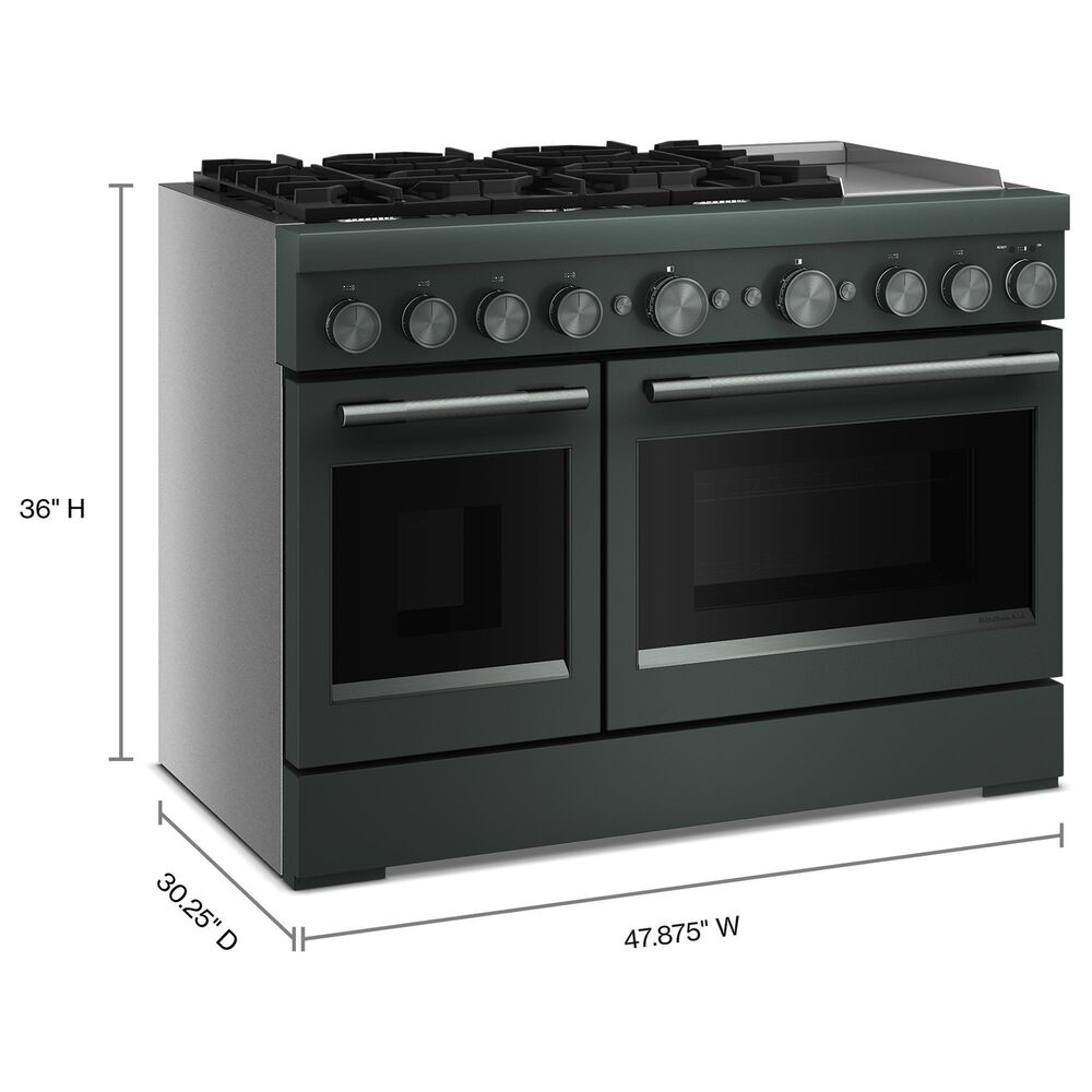 KitchenAid 6.3 Cu. Ft. Commercial-Style Dual Fuel Range in Juniper, , large