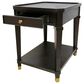Slatehouse Carrington End Table in Dark Brown and Antique Gold, , large