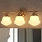 Vaxcel Huntley 3-Light Bathroom Vanity in Natural Brass, , large