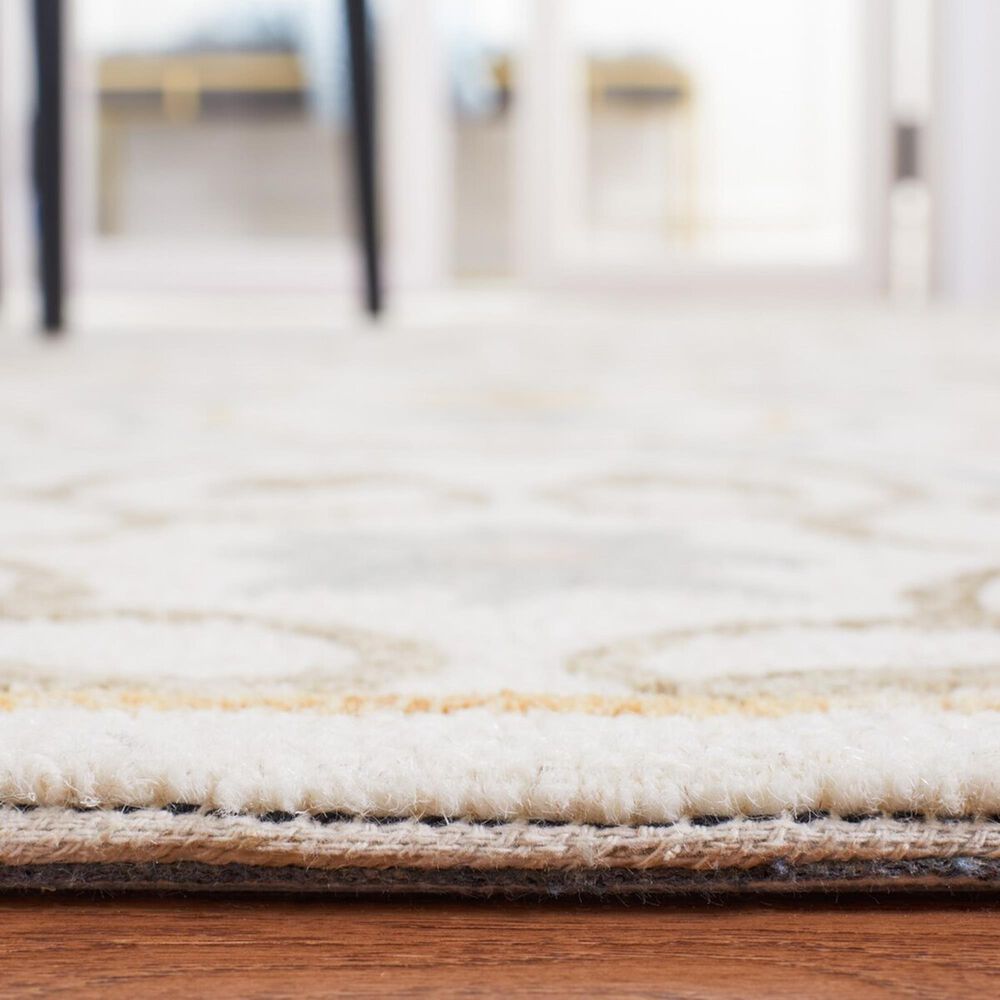 Safavieh Micro-Loop MLP381A 4&#39; x 6&#39; Ivory and Gray Area Rug, , large