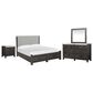 Nicolette Home Plum Creek 4 Piece Queen Upholstered Storage Bedroom Set in Ravenwood Black, , large