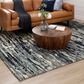 Drew and Jonathan Home Bowen Huron 5"3" x 7"10" Charcoal Area Rug, , large