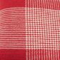 Rizzy Home Plaid 20" Down Filled Pillow in Red/White, , large