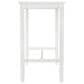 Linon Home Decor Claridge Bar Height Pub Table in Bright White - Table Only, , large