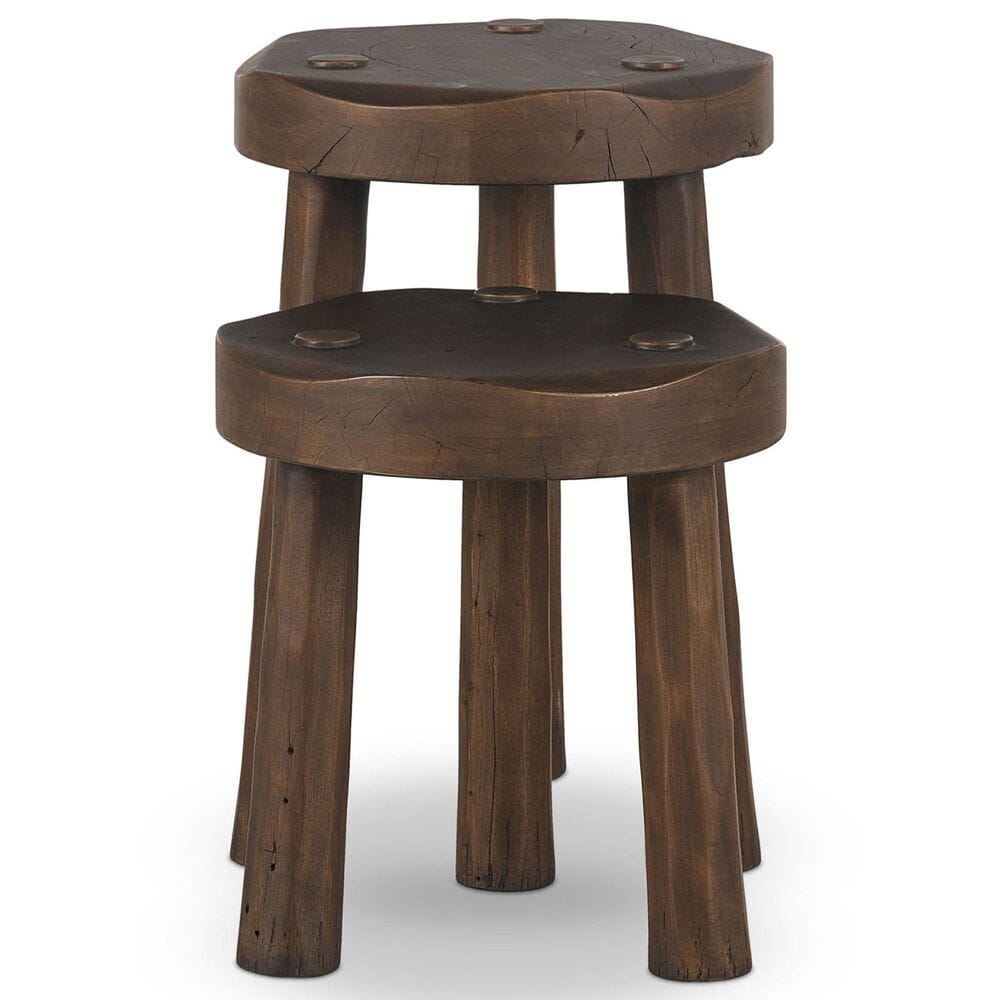 Four Hands Maha Accent Table in Aged Belgium Bleach, , large