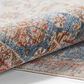 Momeni Izmir 3" x 5" Blue, Cream and Rust Area Rug, , large