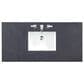 James Martin Vanities Breckenridge 48" Single Bathroom Vanity in Serenity Blue with 3 cm Charcoal Soapstone Quartz Top and Rectangular Sink, , large