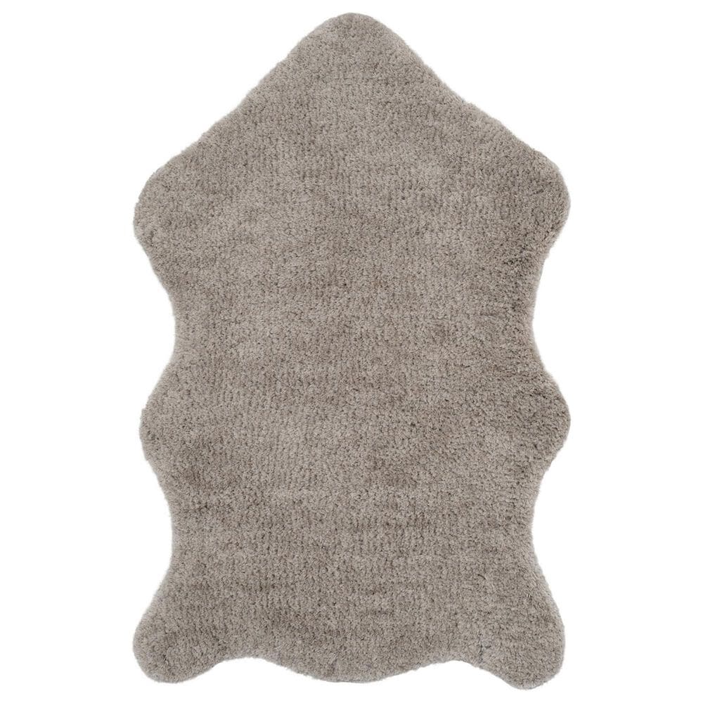 Safavieh Sheep Shag SSG101A 2"6" x 4" Silver Area Rug, , large