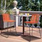 Armen Living Shasta Patio Bar Stool with Tangerine Rope Seat in Black (Set of 2), , large