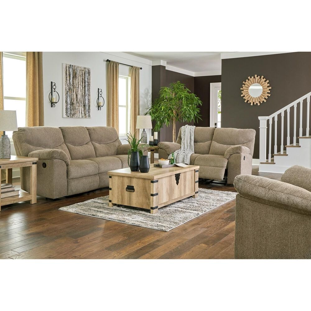 Ashley Alphons Manual Rocker Recliner in Briar, , large