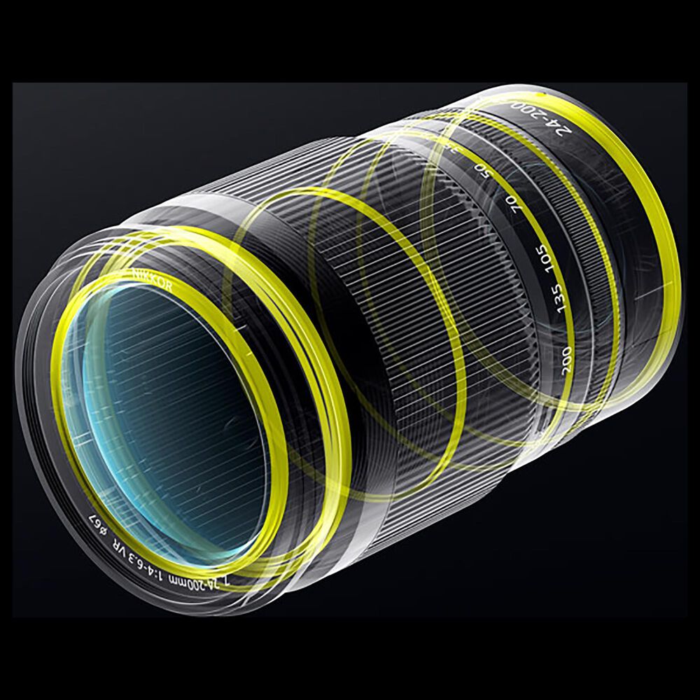 Nikon Nikkor Z 24-200mm F/4-6.3 VR Lens in Black, , large
