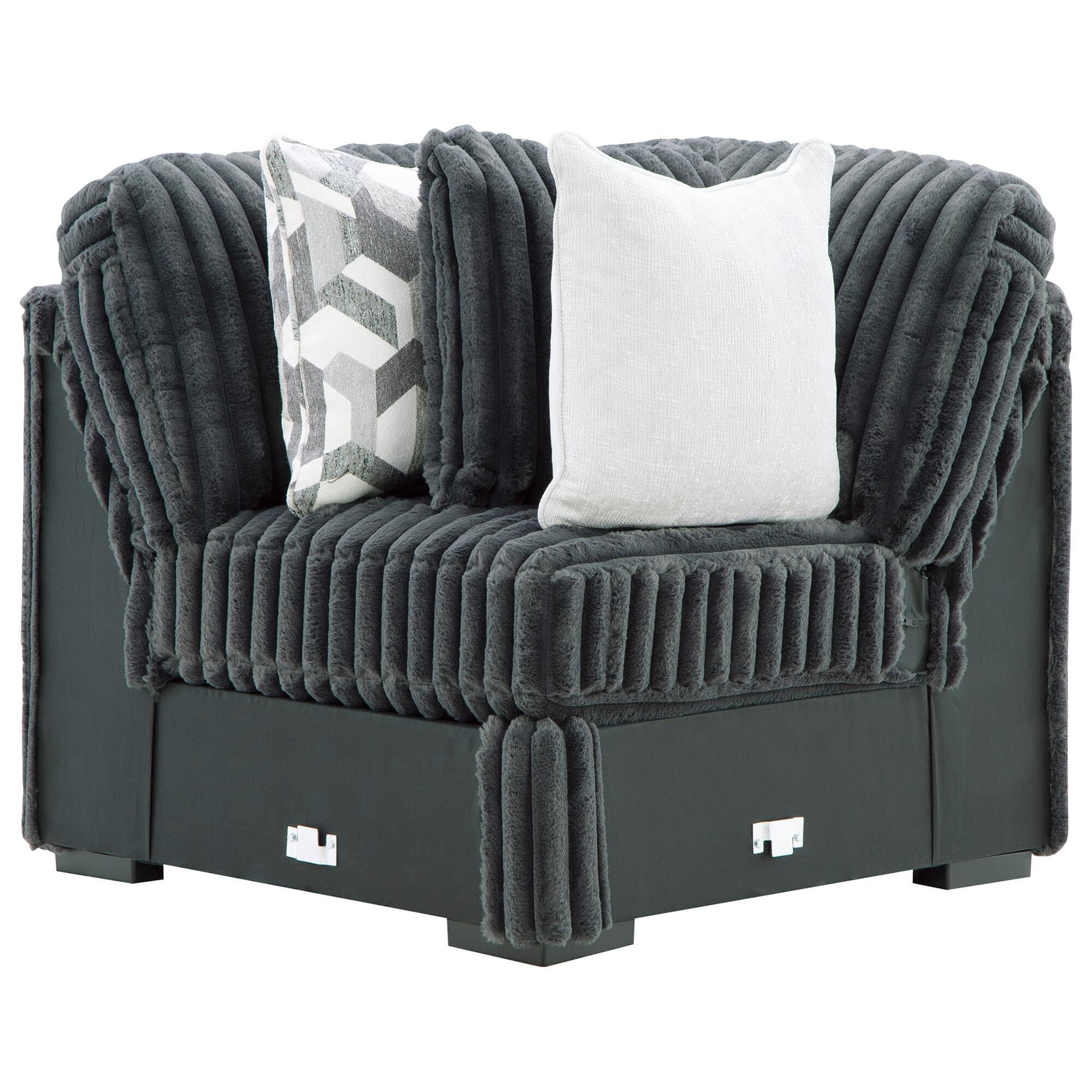 Ashley Midnight-Madness 4-Piece Left Facing Sectional with Chaise