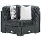 Ashley Midnight-Madness 4-Piece Left Facing Sectional with Chaise in Gunmetal, , large