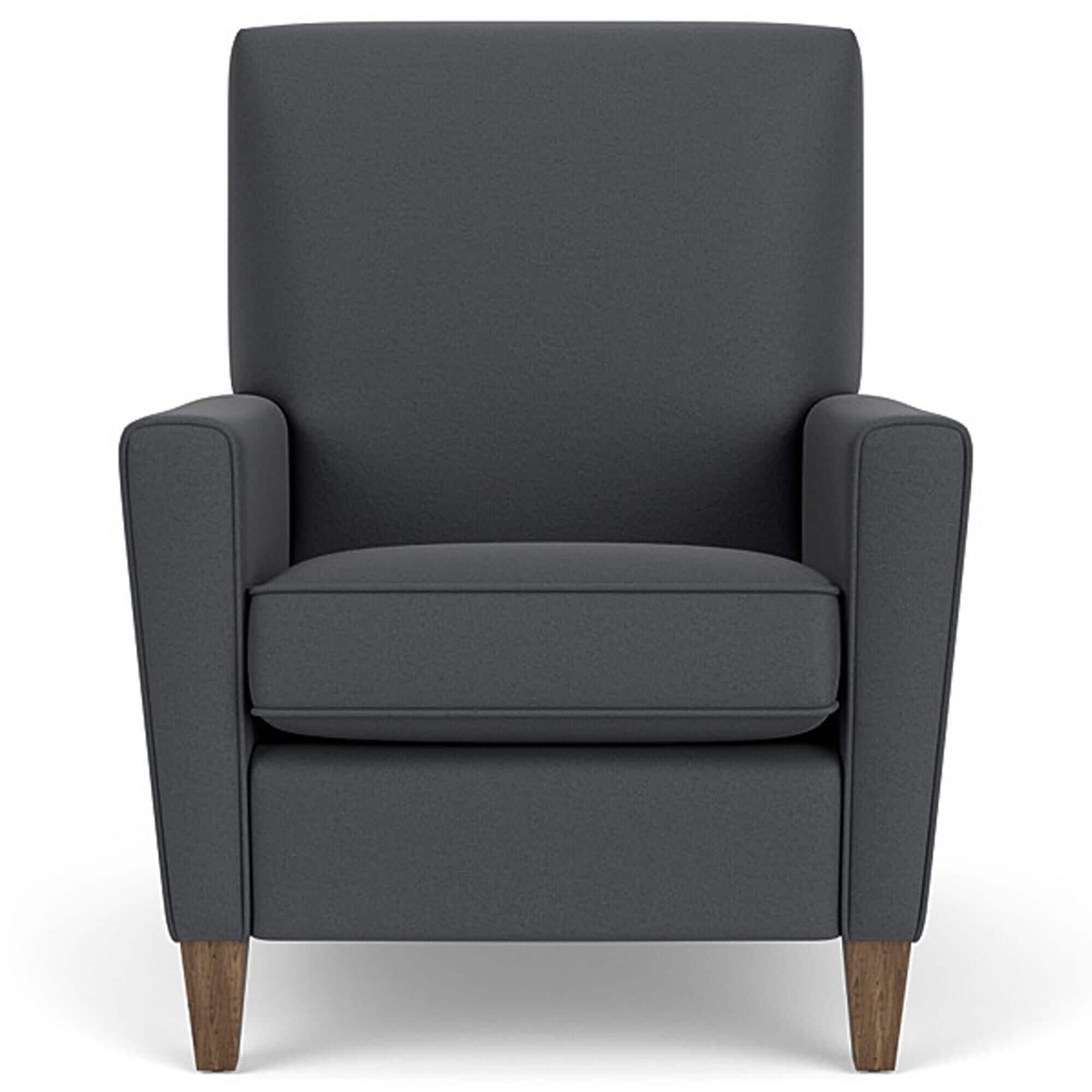Flexsteel Digby High Leg Manual Recliner in Denim