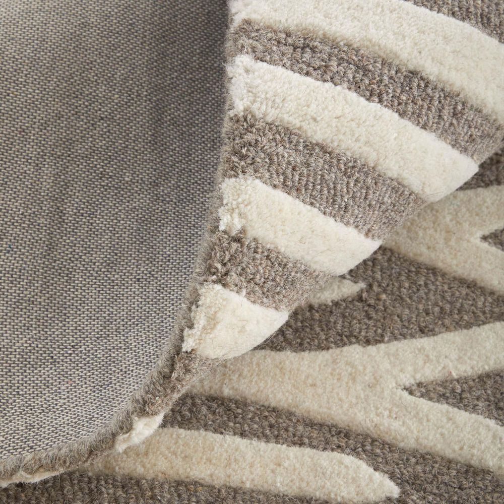Feizy Kimball Taupe and Ivory 9&#39; x 12&#39; Area Rug, , large