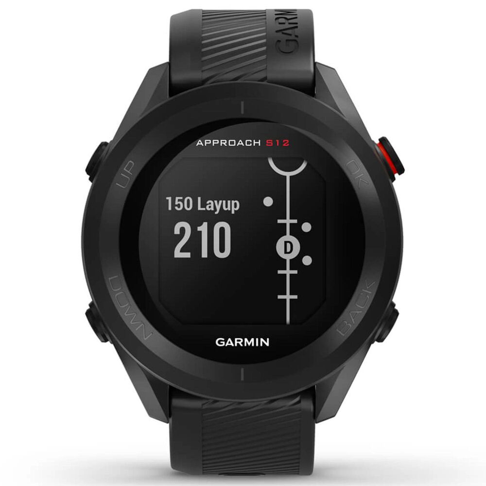 Garmin Approach S12 Smartwatch 42mm in Black, , large