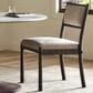 Four Hands Akiro Dining Side Chair with Laken Stone Fabric in Warm Oak, , large