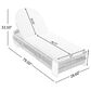 Hearth and Haven Outdoor Chaise Lounge Chair in Beige, , large