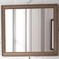 James Martin Bristol 29" Rectangular Mirror in White Washed Walnut, , large