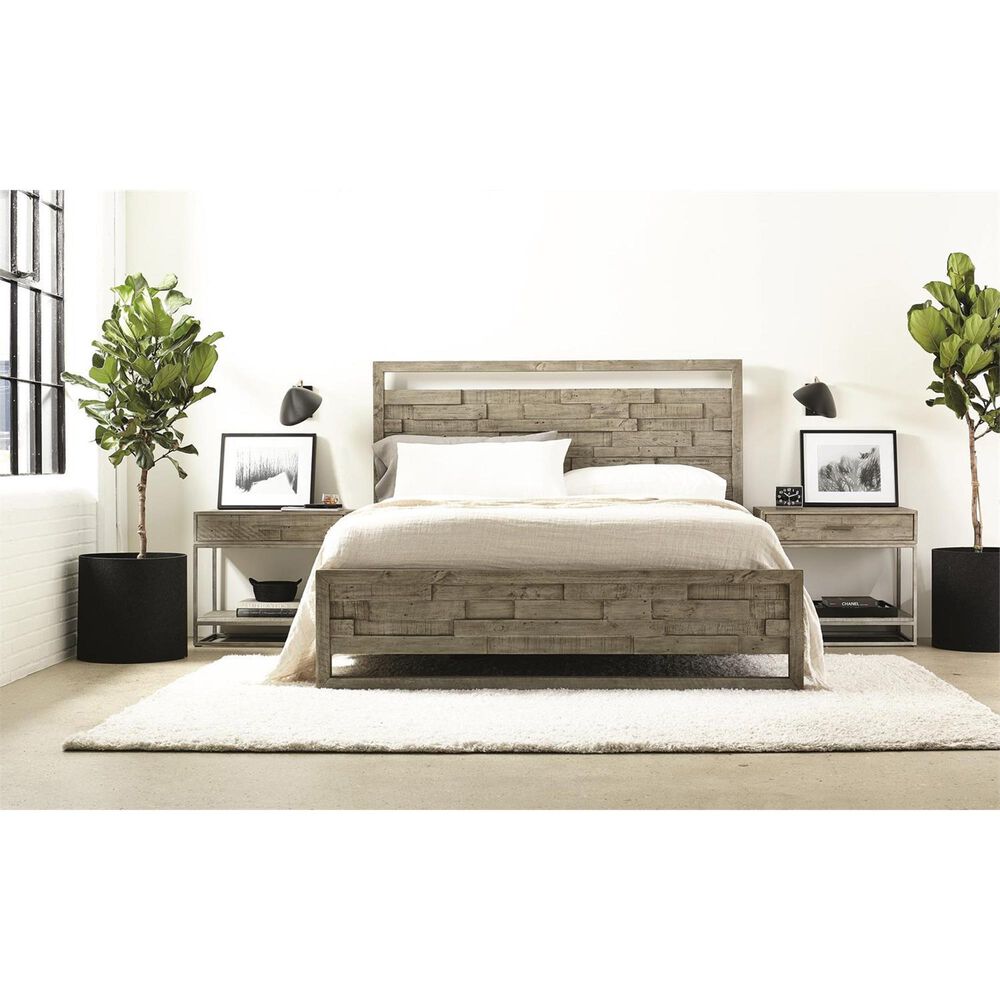 Bernhardt Highland Park Alvar Nightstand in Morel and Glazed Silver, , large