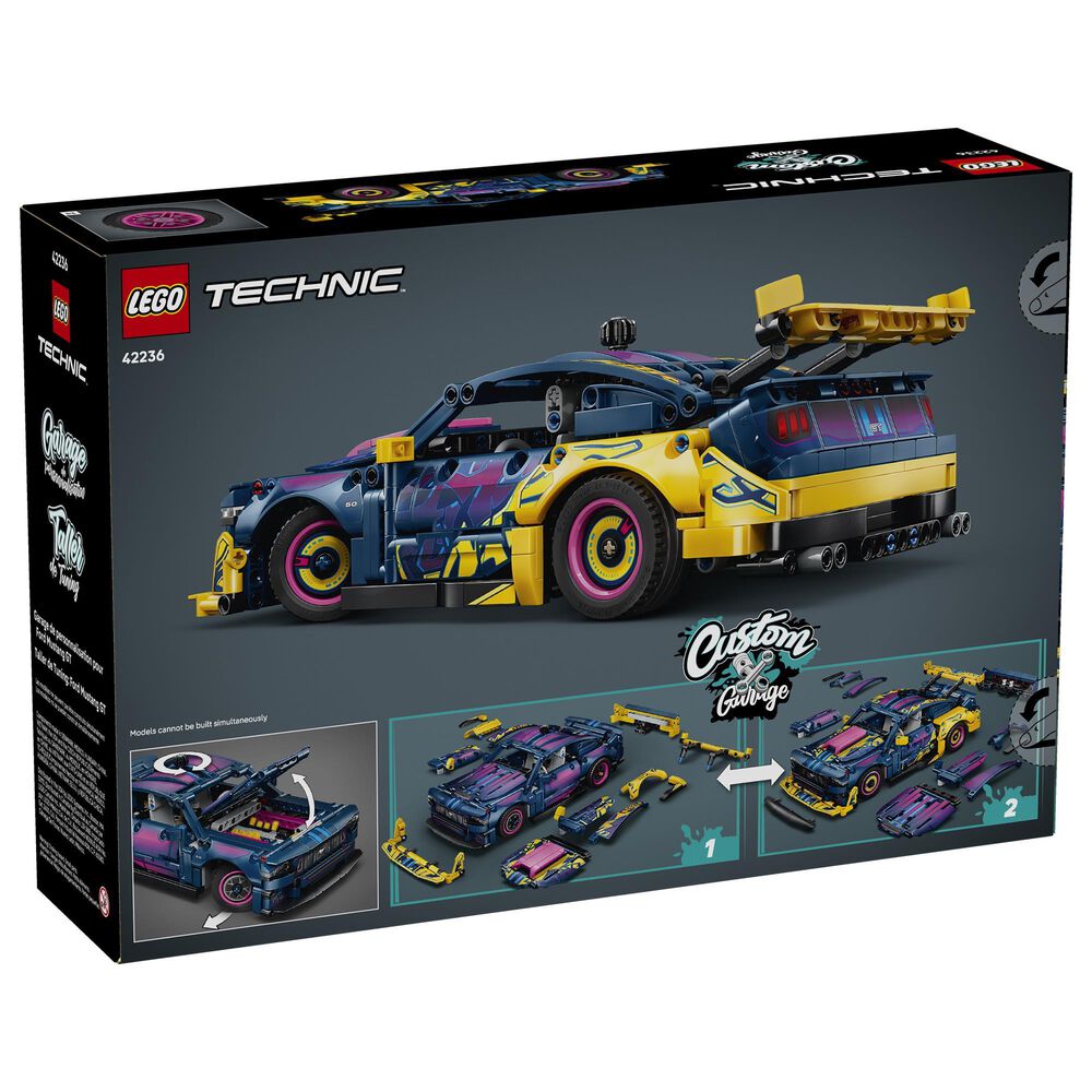 LEGO Technic Custom Garage Ford Mustang GT Car Building Set, , large