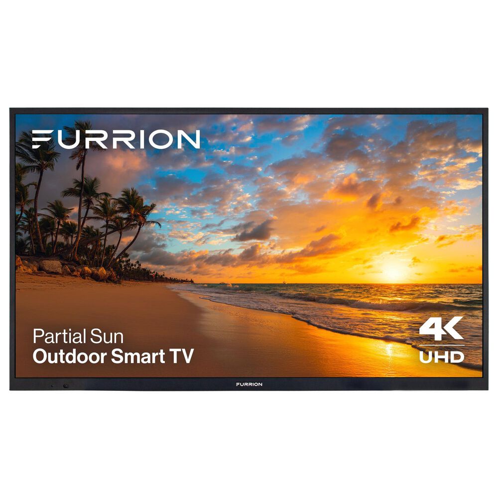 Furrion 55" Aurora Partial Sun Outdoor 4K LED UHD - Smart TV with 70W 2.1 Soundbar in Black, , large
