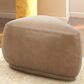 Jennifer Taylor Home Pebble 26" Cocktail Ottoman in Tuscan Tan Brown, , large