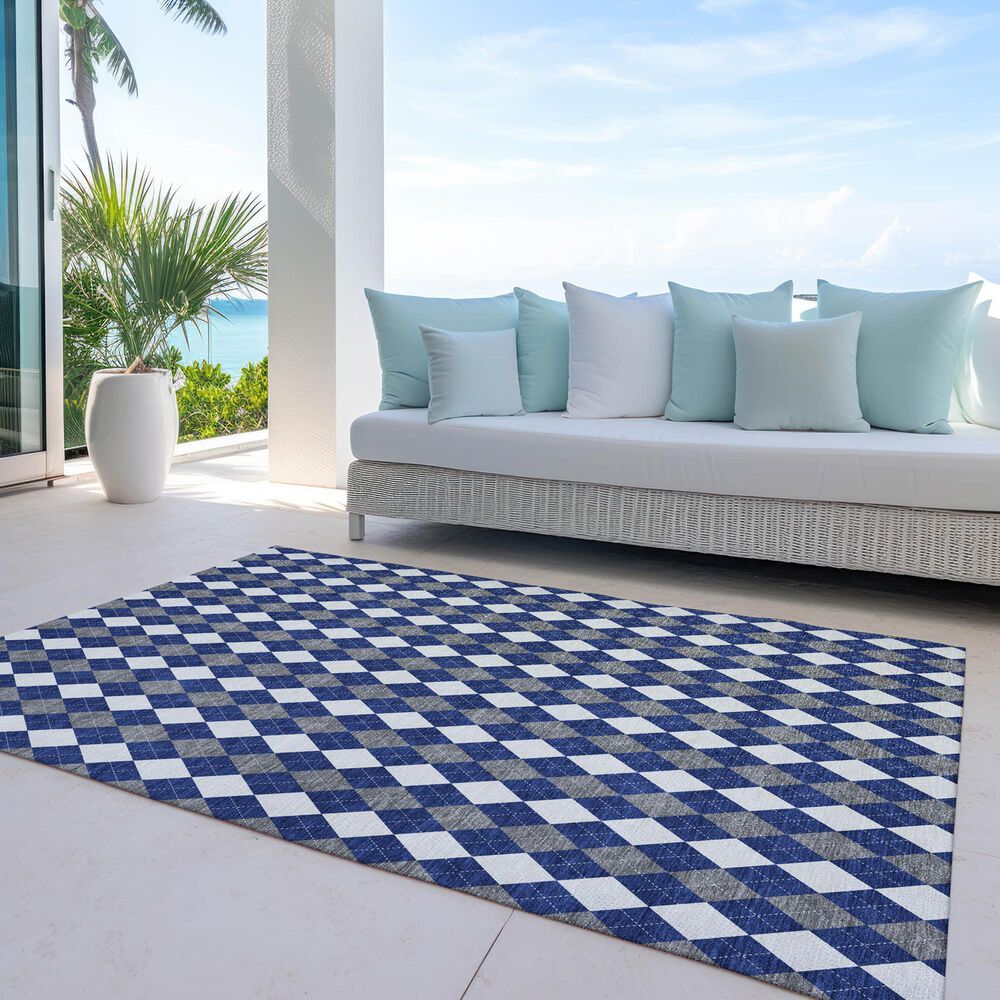 Dalyn Rug Company Wonderland WN20 3&#39; x 5&#39; Navy Indoor/Outdoor Area Rug, , large