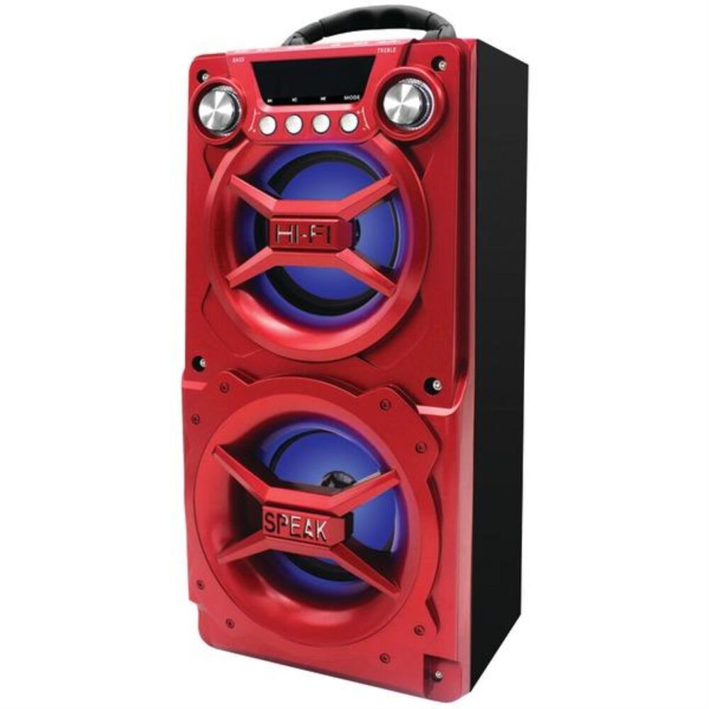 Sylvania Bluetooth Speaker with Speakerphone Red, , large