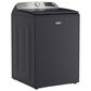 Maytag 5.3 Cu. Ft. Smart Pet Pro Top Load Impeller Washer and 7.4 Cu. Ft. Electric Smart Top Load Dryer Laundry Pair in Midnight Steel, , large