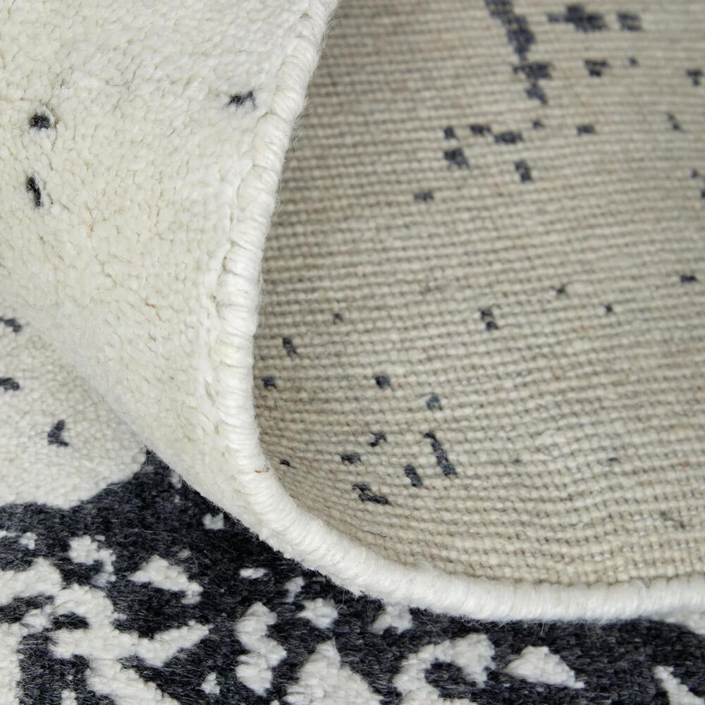 Feizy Coda 8928F 8&#39; x 10&#39; Black and White Area Rug, , large