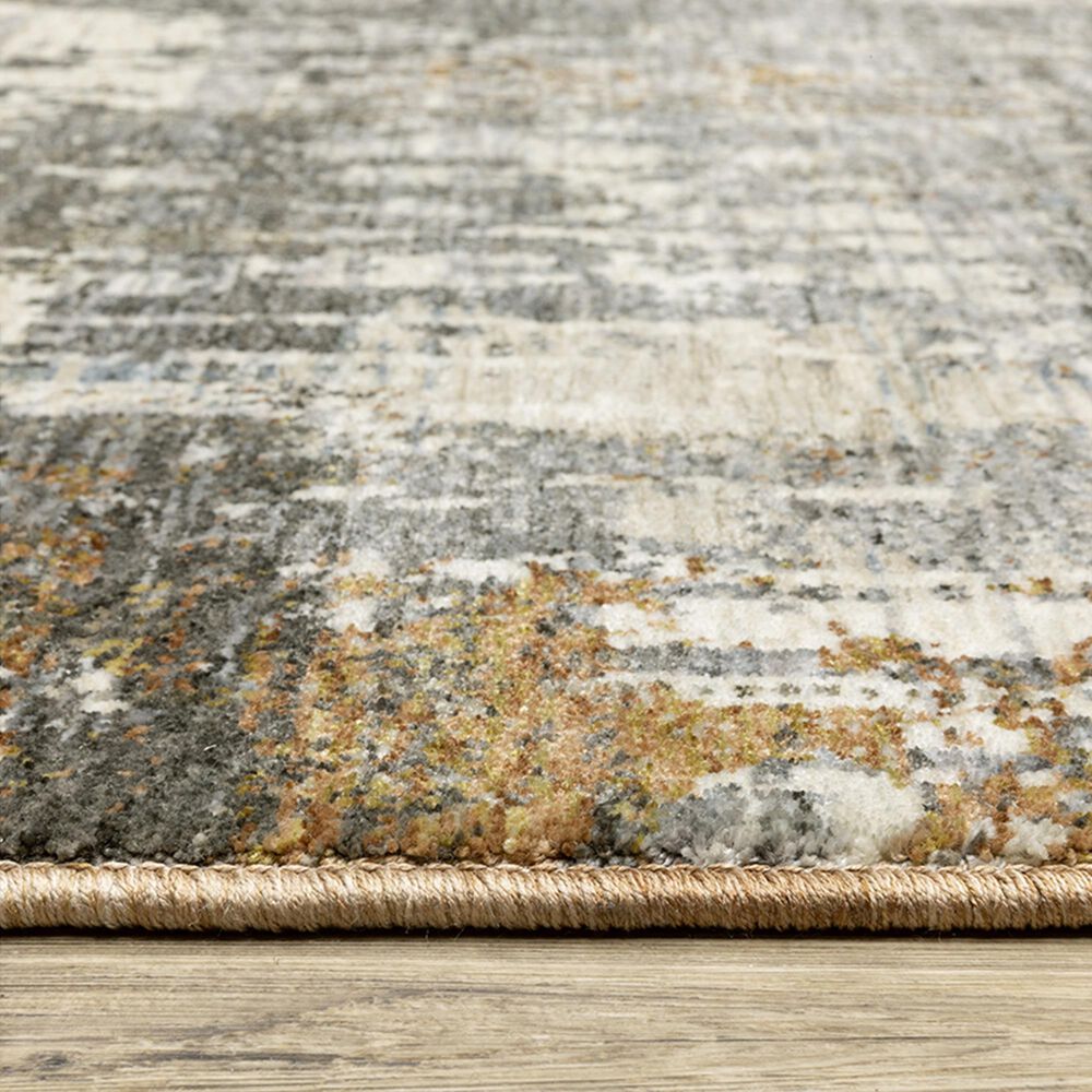 Oriental Weavers Hayden 9&#39;10&quot; x 12&#39;10&quot; Grey and Gold Area Rug, , large
