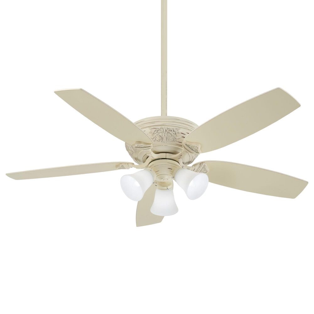 Minka-Aire Classica 54" Ceiling Fan with LED Light in Provencal Blanc, , large