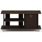 HOMLUX 31.5" Entertainment Center TV Stand with Bin Drawers in Columbia Walnut and Dark Brown, , large