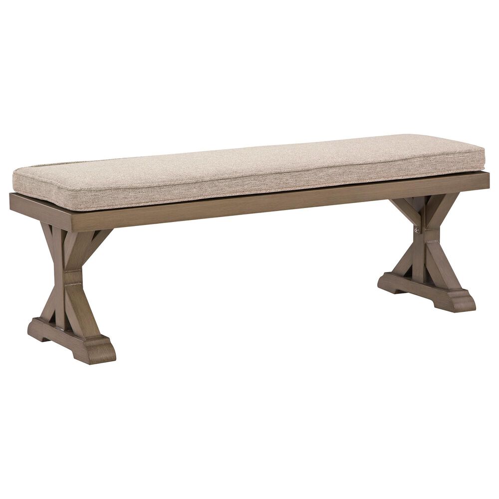 Ashley Laguna Heights Bench with Cushion in Beige, , large