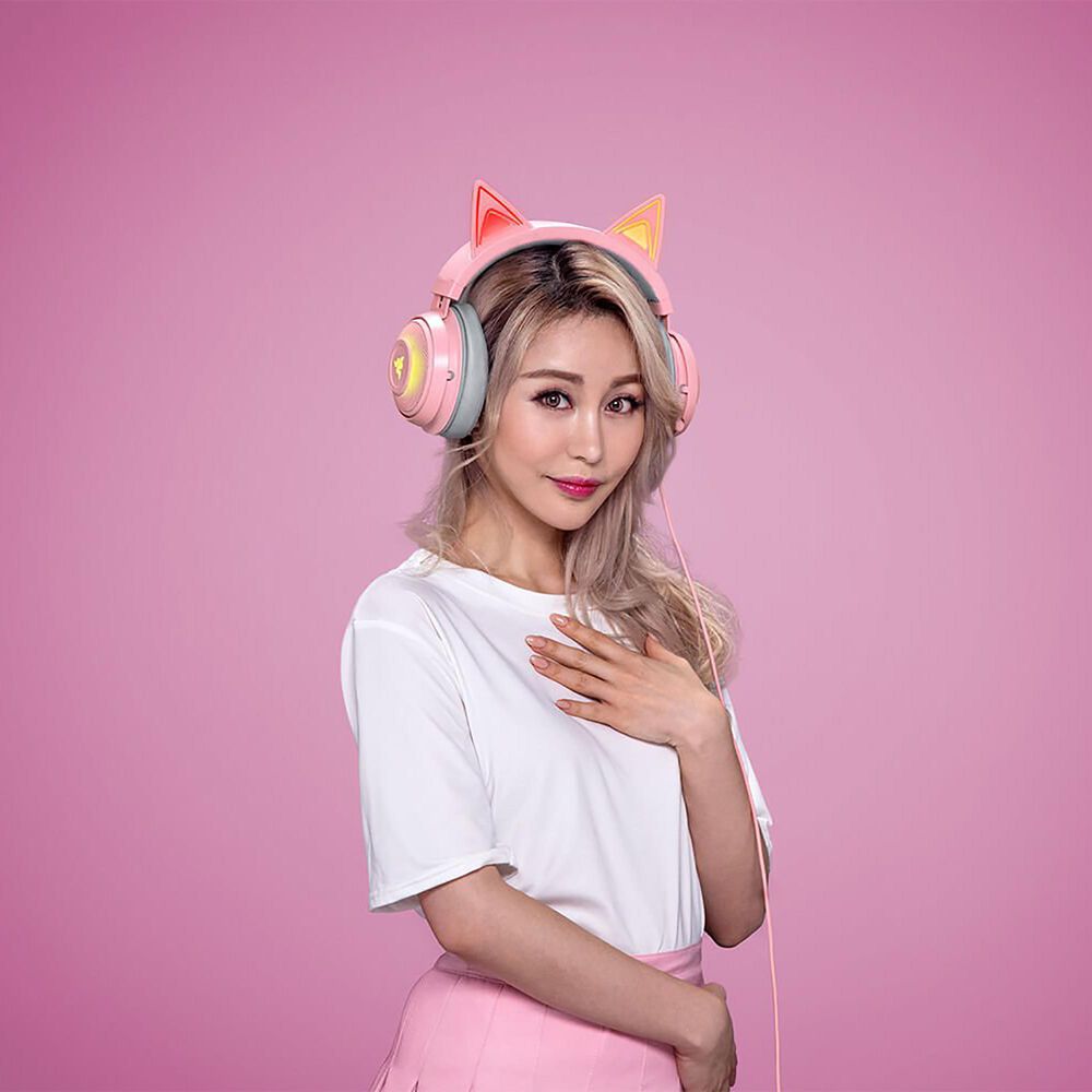 Razer Kraken Kitty Headset In Quartz Nebraska Furniture Mart