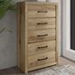 Ashley Brozmont 5-Drawer Chest in Natural Brown, , large