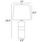 Lite Source Neena Table Lamp in Black and White (Set of 2), , large