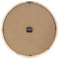 Maple and Jade Decorative Wall Clock with White Backing in Light Brown, , large