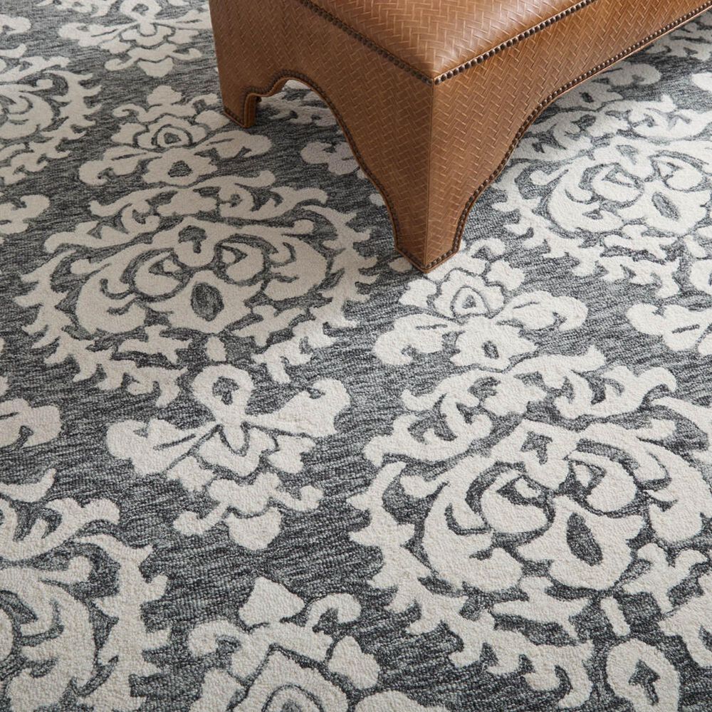 Feizy Belfort Charcoal 10&#39; x 14&#39; Area Rug, , large