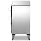 Baxton Studio Pauline 3 Drawer Nightstand in Mirrored, , large