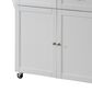Pacific Landing Kitchen Cart in Natural/White, , large