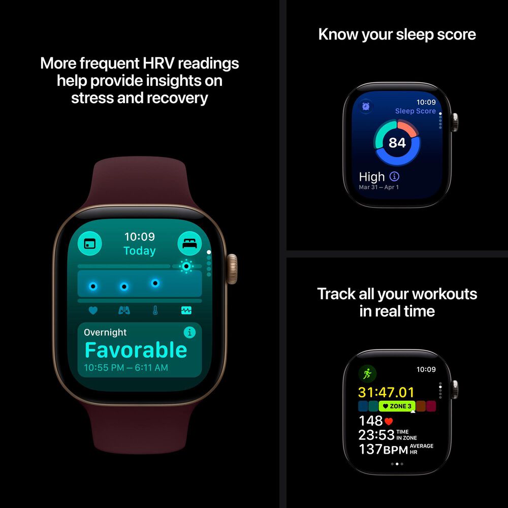 Apple Watch Series 12 (GPS) 42mm Dark Bronze Aluminum Case with Dark Bronze Milanese Loop (Pre-Order), , large
