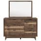 Ashley Chirason 51" 6-Drawer Dresser and Mirror in Brown, , large