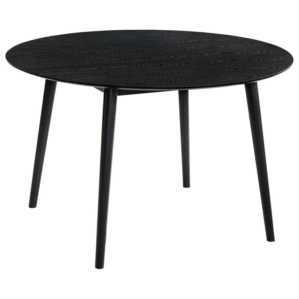 Blue River Arcadia and Juno 5-Piece 48&quot; Dining Set with Charcoal Cushion in Black, , large